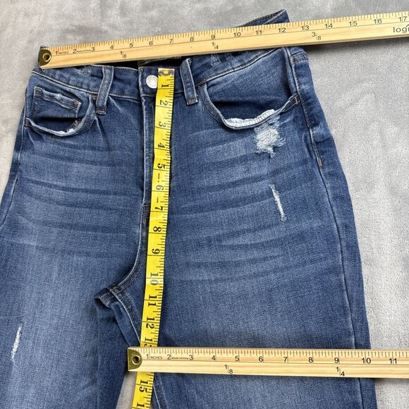 Vervet Womens Highrise Jeans Sz 27 Stretch Skinny Medium Wash Cropped - Picture 3 of 9